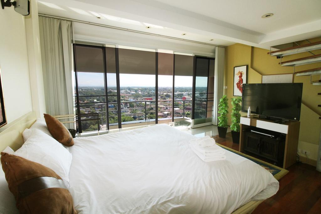 Ferienwohnung Penthouse Galare Thong Tower Chiang Mai Exterior foto